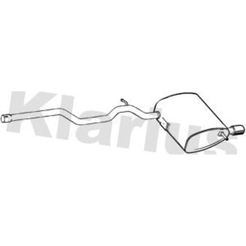 Klarius Box With Tail Pipe Rear BM543X