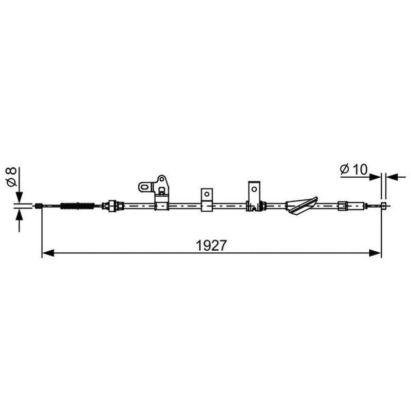 Bosch Handbrake Cable Rear 1 987 482 649