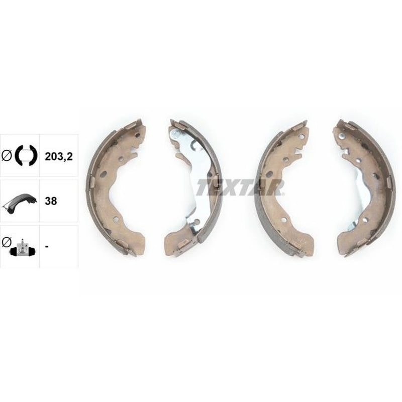 Textar Brake Shoe Set Axle Kit 91059500