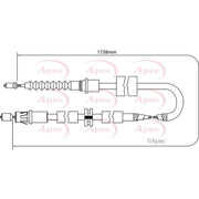 Apec Handbrake Cable Left Rear CAB1163
