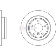 Fahren 2 x Solid Rear Brake Discs FBD6775