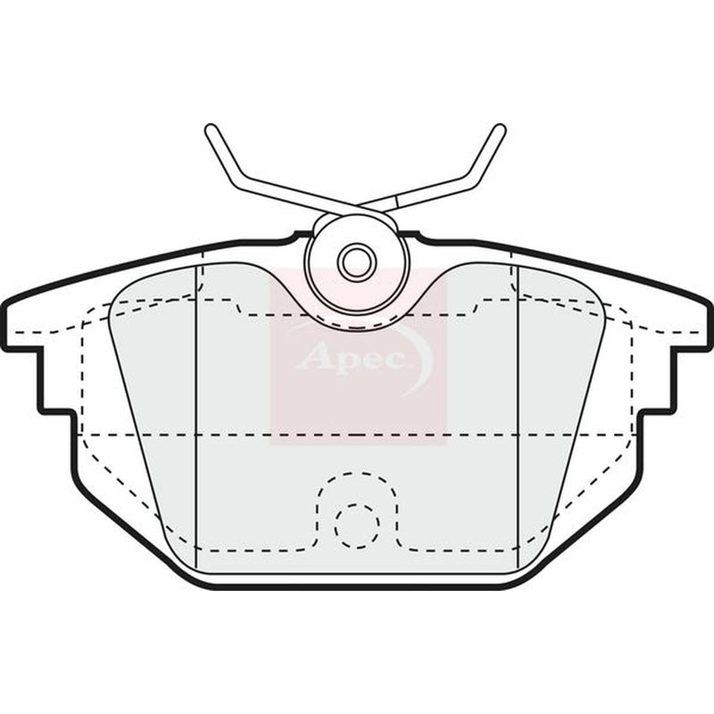 Apec Rear Brake Pad Set PAD1058