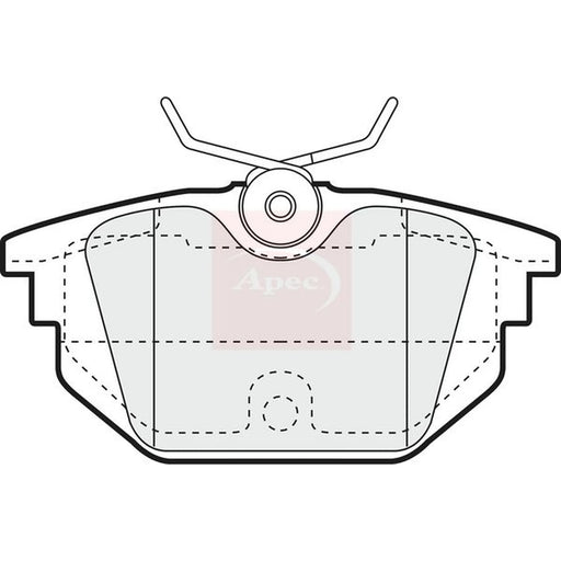 Apec Rear Brake Pad Set PAD1058