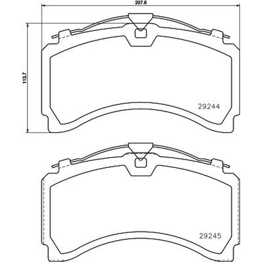 Textar Rear Brake Pad Set 2924401