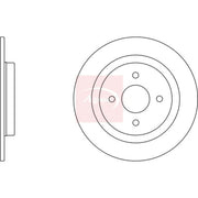 Apec 2 x Solid Rear Brake Discs DSK2391