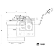 Febi Fuel Filter Element 176624