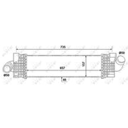 NRF Intercooler (Charge Air Cooler) 30906