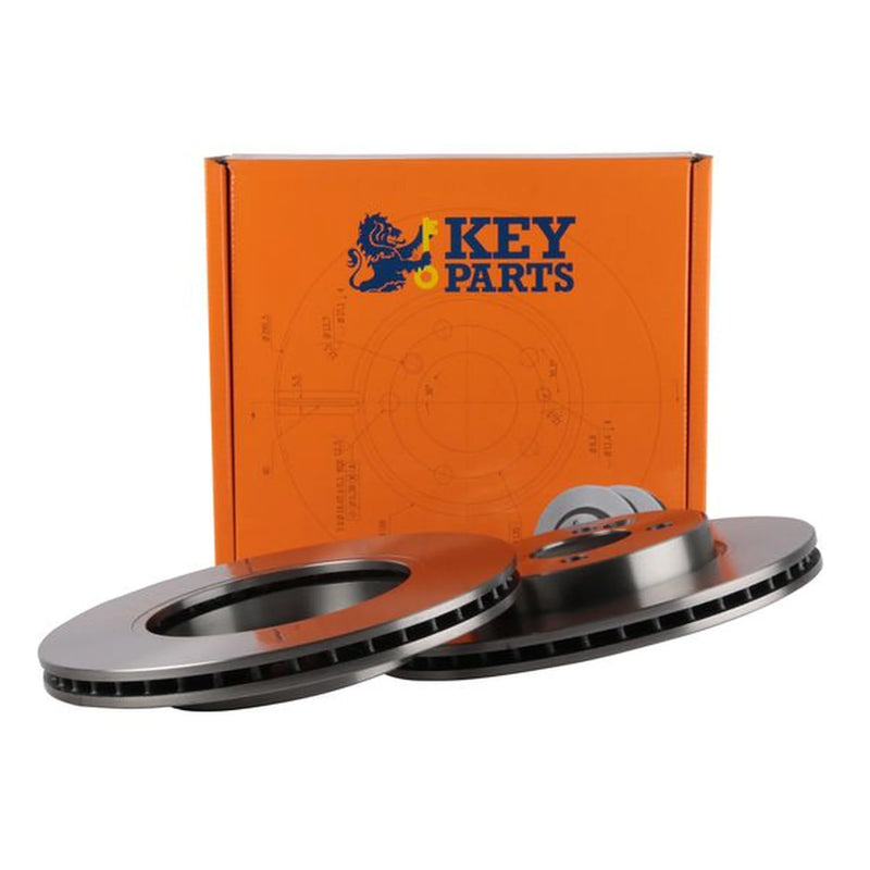 Key Parts 2 x Vented Front Brake Discs KBD4732