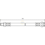 NAPA Brake Hydraulic Hose Line Front NBH1417
