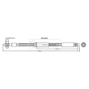 Borg & Beck Brake Hydraulic Hose Line Front Left BBH6896