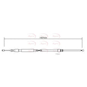 Apec Handbrake Cable Left Rear CAB1019