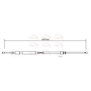 Apec Handbrake Cable Left Rear CAB1019