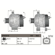 Denso Car Alternator 12V DAN3018