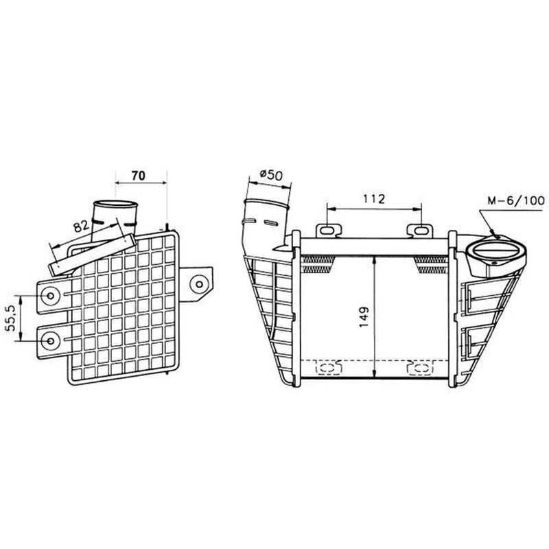 NRF Intercooler (Charge Air Cooler) 30023