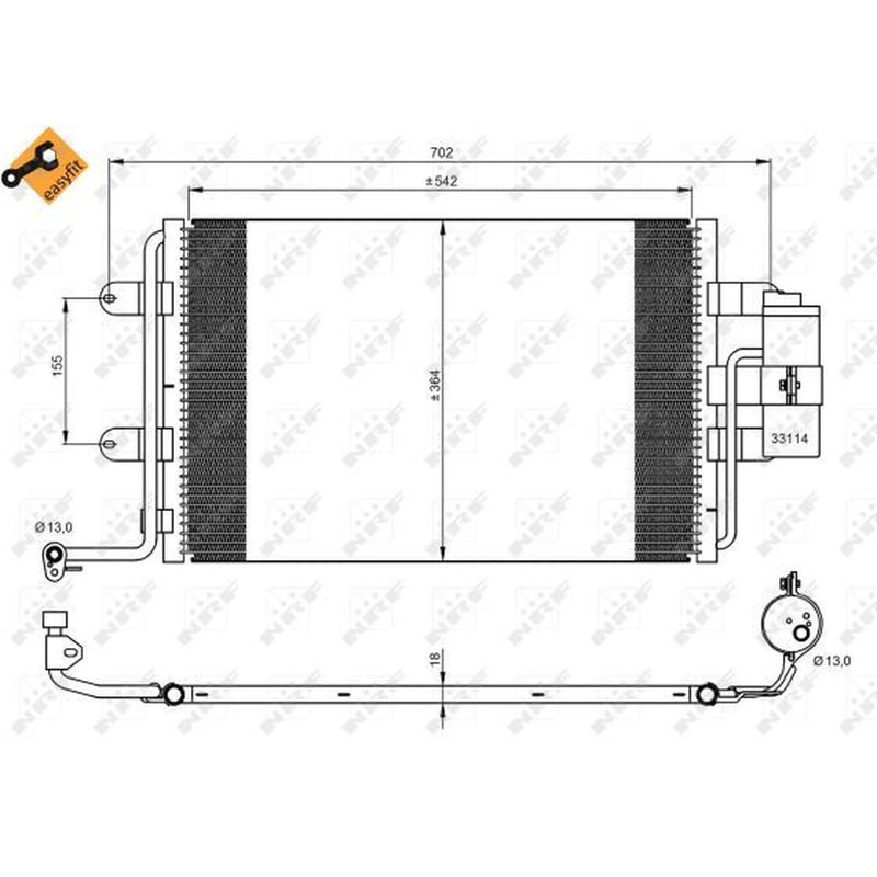 NRF Air Conditioning Condenser 35227