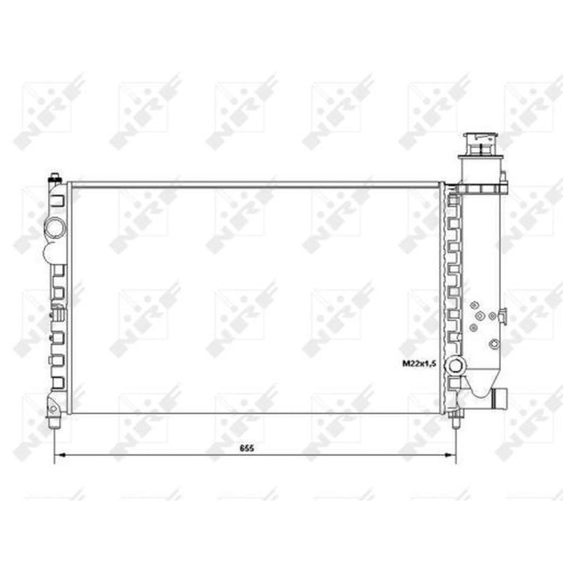 NRF Engine Radiator 58683