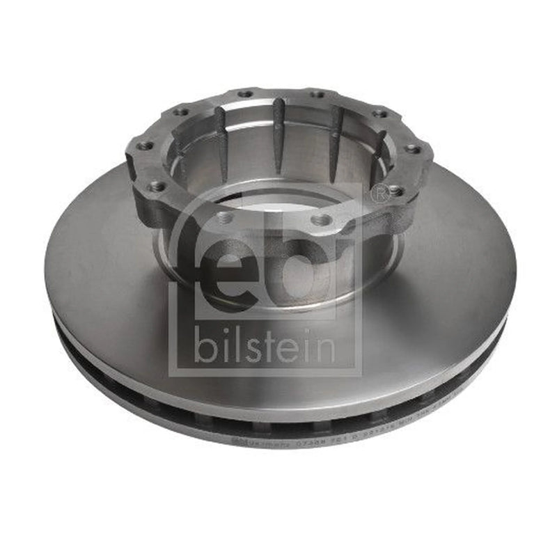 Febi 2 x Internally Vented Rear Brake Discs 07388