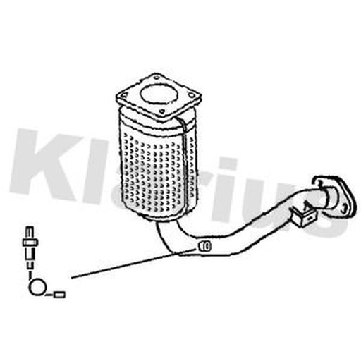 Klarius Catalyst Type Approved With Pipe Front 321612