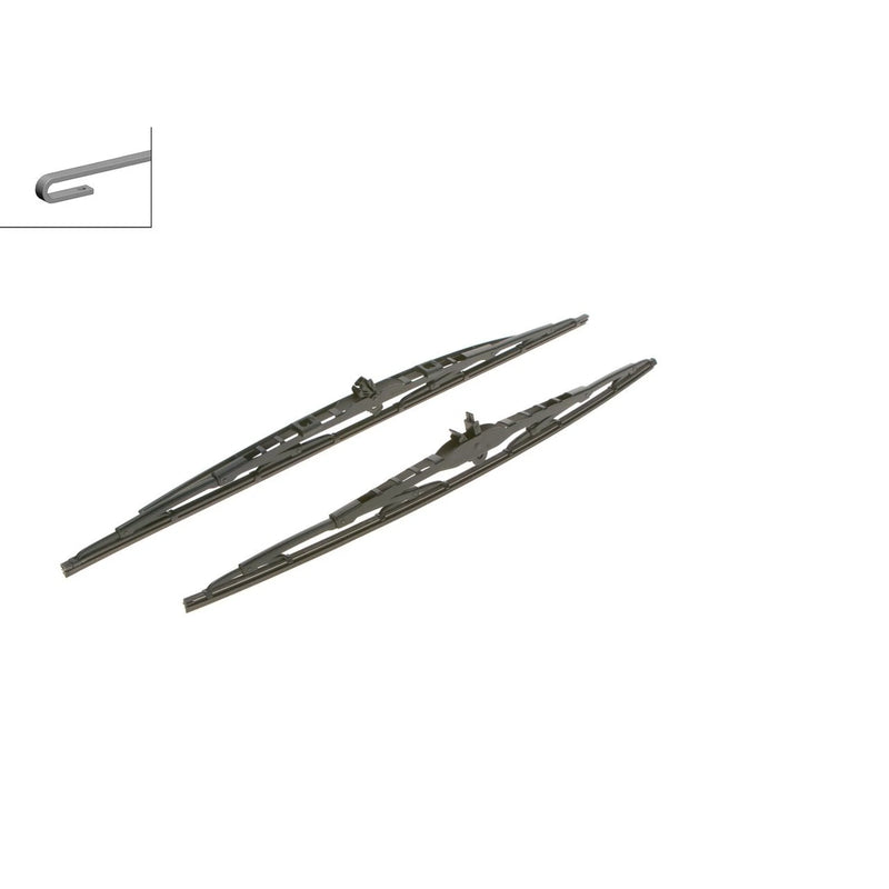 Bosch Twin Spoiler Wiper Blade Set 600mm + 530mm — 801S OE 7H0998003 7H1955425F