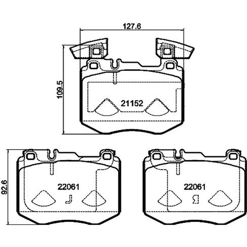 Mintex Front Brake Pad Set MDB4319