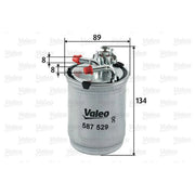 Valeo Fuel Filter Element 587529