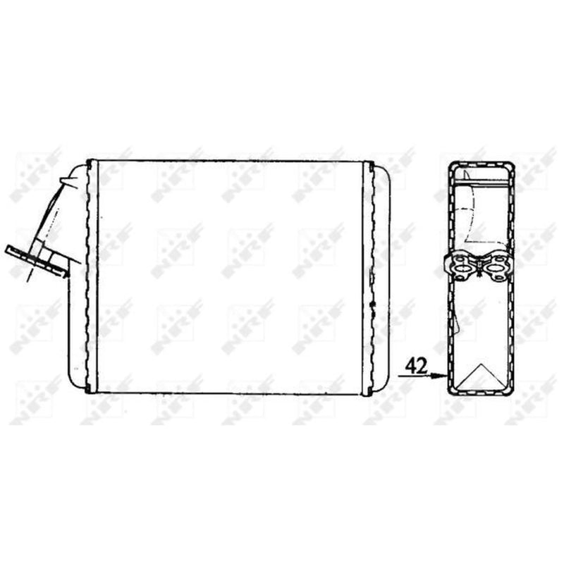 NRF Heater Matrix Core Heat Exchanger 58840