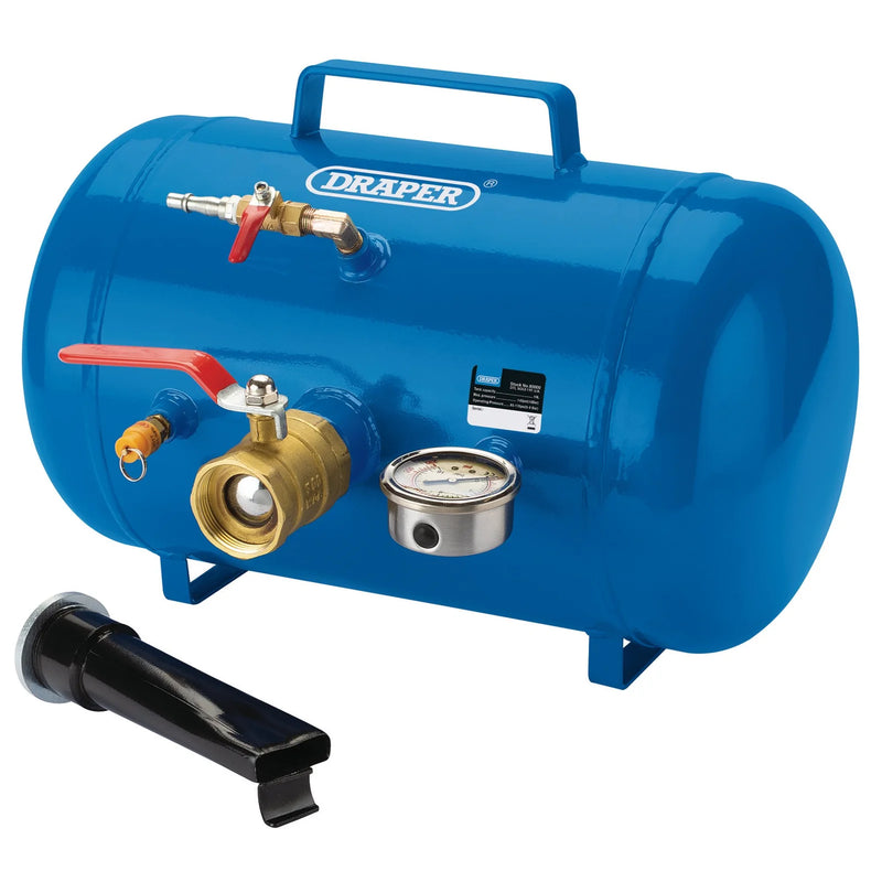 Draper Tyre Bead Seater 19L with Liquid-Filled Gauge