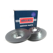 Borg & Beck 2 x Solid Rear Brake Discs BBD4085