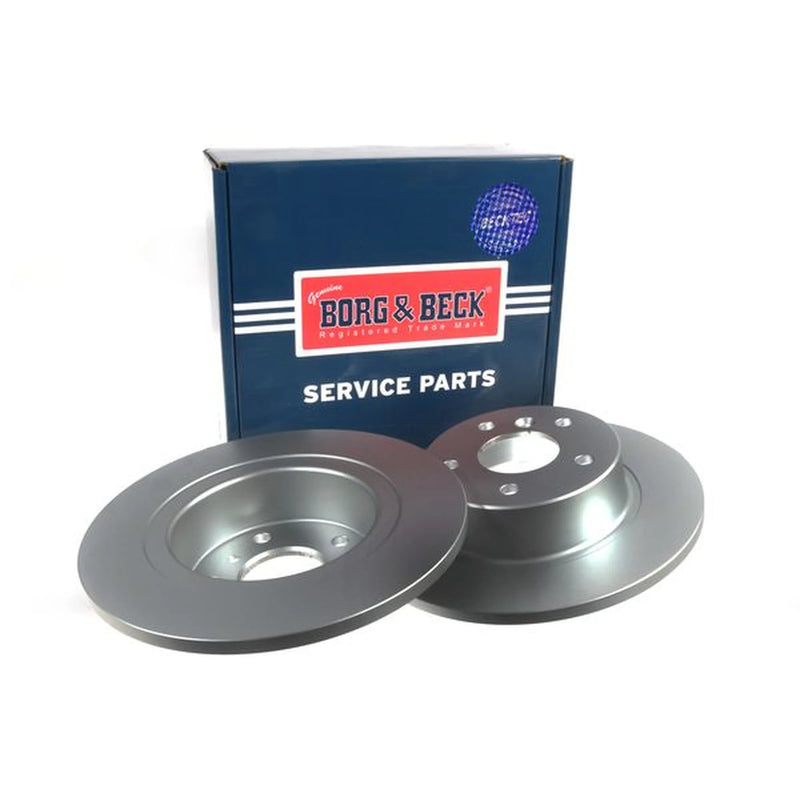 Borg & Beck 2 x Solid Rear Brake Discs BBD4085