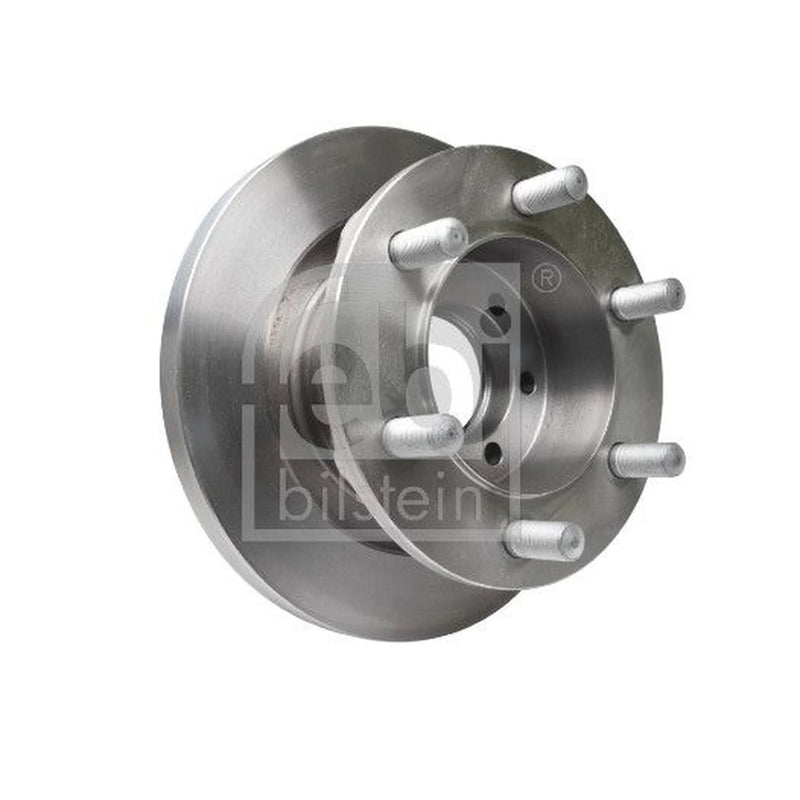 Febi 2 x Solid Front Brake Discs 17348