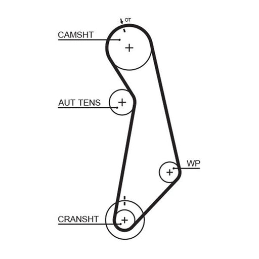 Gates Timing Belt & Water Pump Kit KP15489XS-2