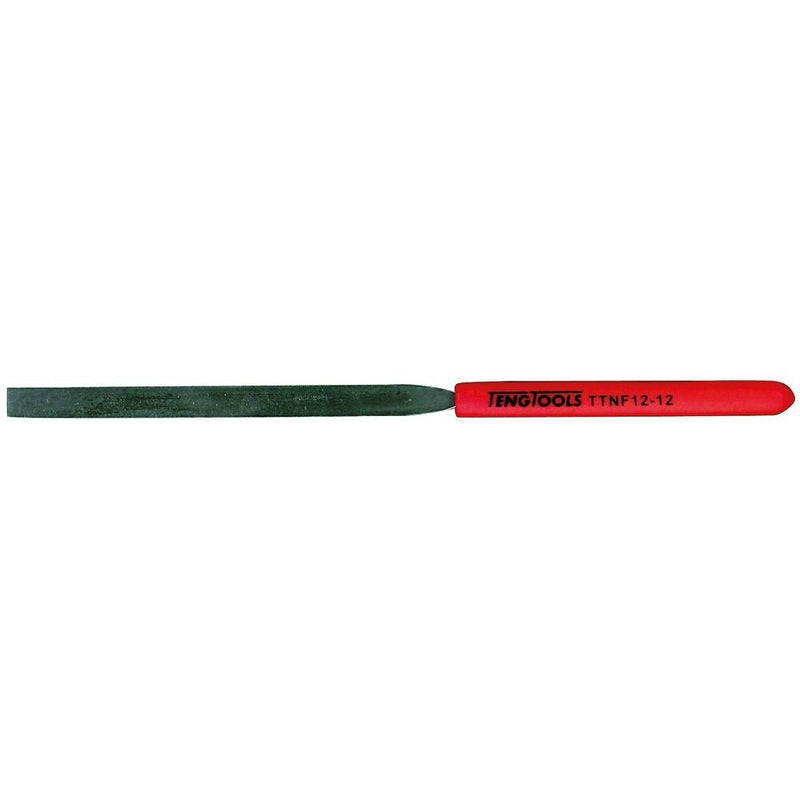 Teng Tools Needle File Flat 160mm Vinyl Handle