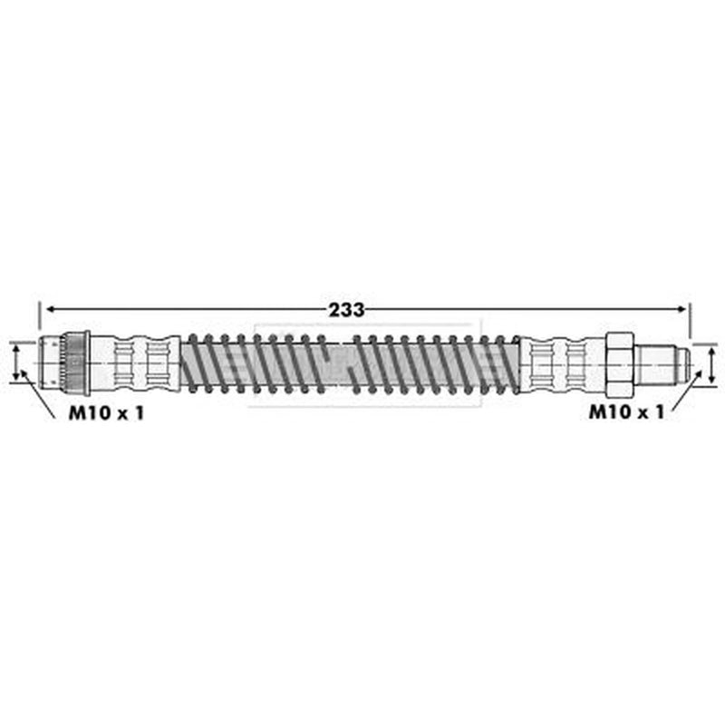 Borg & Beck Brake Hydraulic Hose Line Rear Left BBH6277