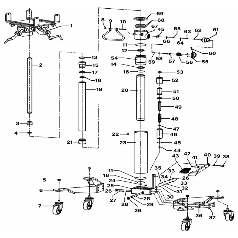 Sealey Leg Assembly