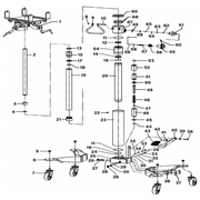 Sealey Wheel, Swivel Castor, w/Brake