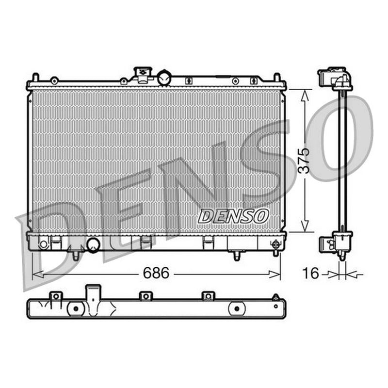 Denso Engine Radiator DRM45025