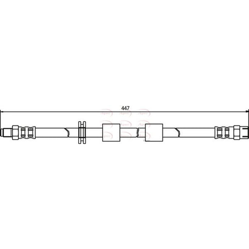 Apec Brake Hydraulic Hose Line Front HOS3282