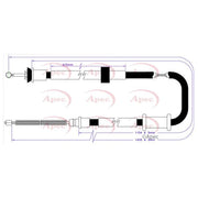 Apec Handbrake Cable Left Rear CAB1118