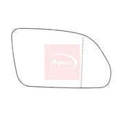 Apec Exterior Wing Mirror Glass Right AMS2336