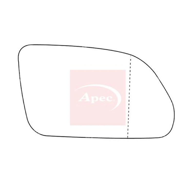 Apec Exterior Wing Mirror Glass Right AMS2336