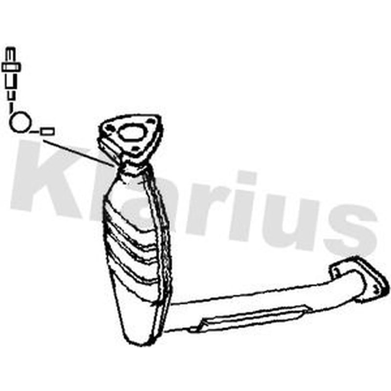 Klarius Catalyst Type Approved With Pipe Front 321229