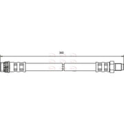 Apec Brake Hydraulic Hose Line Front HOS3744