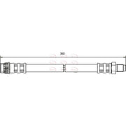 Apec Brake Hydraulic Hose Line Front HOS3744