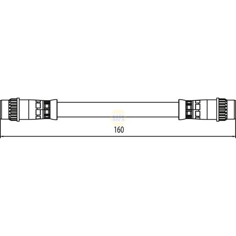 NAPA Brake Hydraulic Hose Line Rear NBH1249