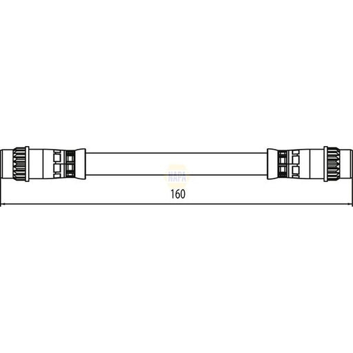 NAPA Brake Hydraulic Hose Line Rear NBH1249