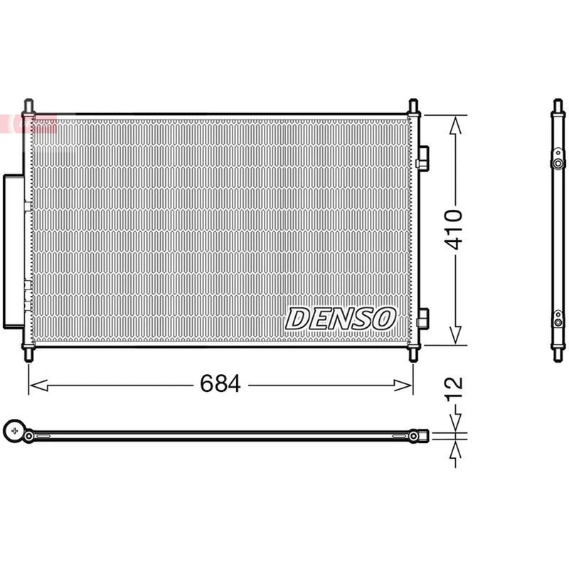 Denso Air Conditioning Condenser DCN40027