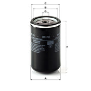 MANN-FILTER Fuel Filter Element WK 733 OE 4033156710 0022852800