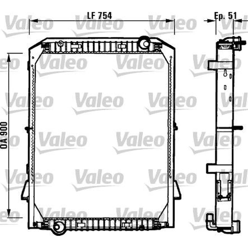 Valeo Engine Radiator 730259