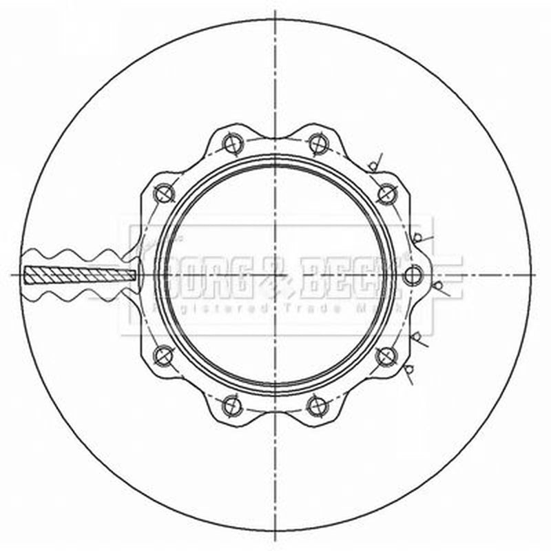 Borg & Beck 2 x Vented Front Brake Discs BBD32637