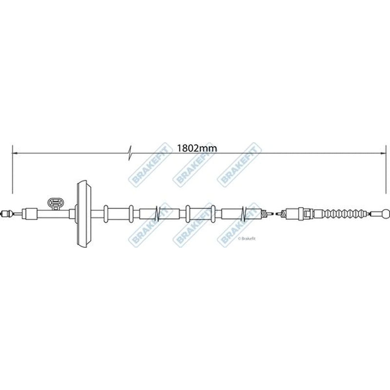 Apec Handbrake Cable Right Rear BBC3457